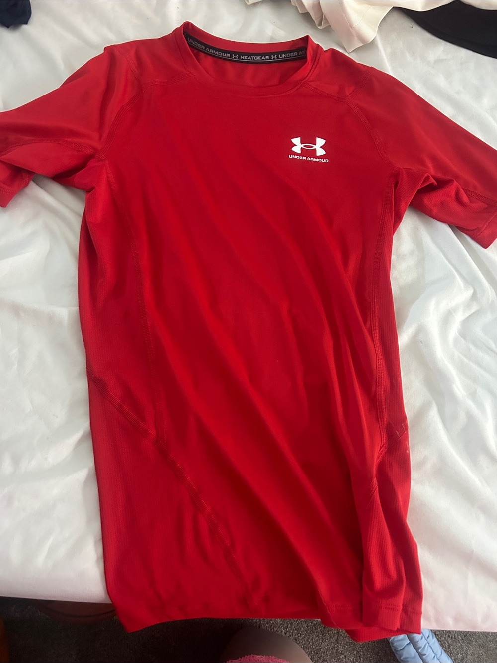 Under Armour Men’s Red Short Sleeve HeatGear Performance Tee
